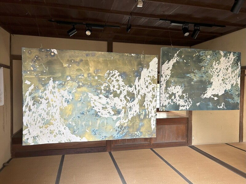 Tomoko Amaki Abe Works on Paper Laser cut Asuka paper, Pigmented cyanotype print on Reeves paper