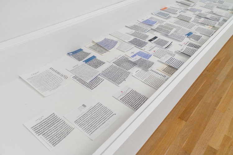 Tongji Philip Qian recent work Graphite and ink on found hotel stationary paper