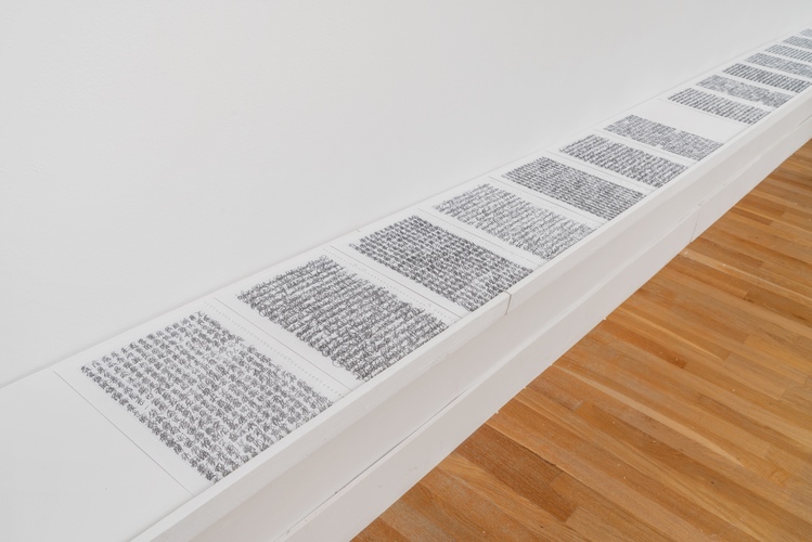 Tongji Philip Qian recent work Graphite on paper; in 26 parts