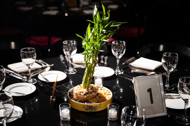 Tongji Philip Qian Miscellaneous Bamboo, wood ear mushroom, white fungus mushroom, glass, and ceramic