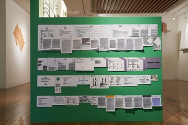 Tongji Philip Qian Miscellaneous Graphite and pigment marker on found papers (primarily from hotel stays)