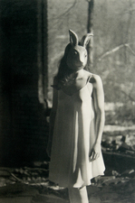  White Rabbit B&W Gum Bichromate print over Cyanotype