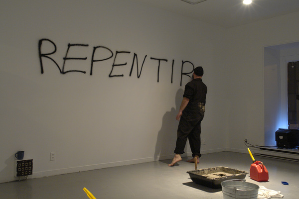 TONY SCHWENSEN Regret Remorse Repent 2010 Le Lieu Centre en art actuel, Quebec City, QC, Canada 