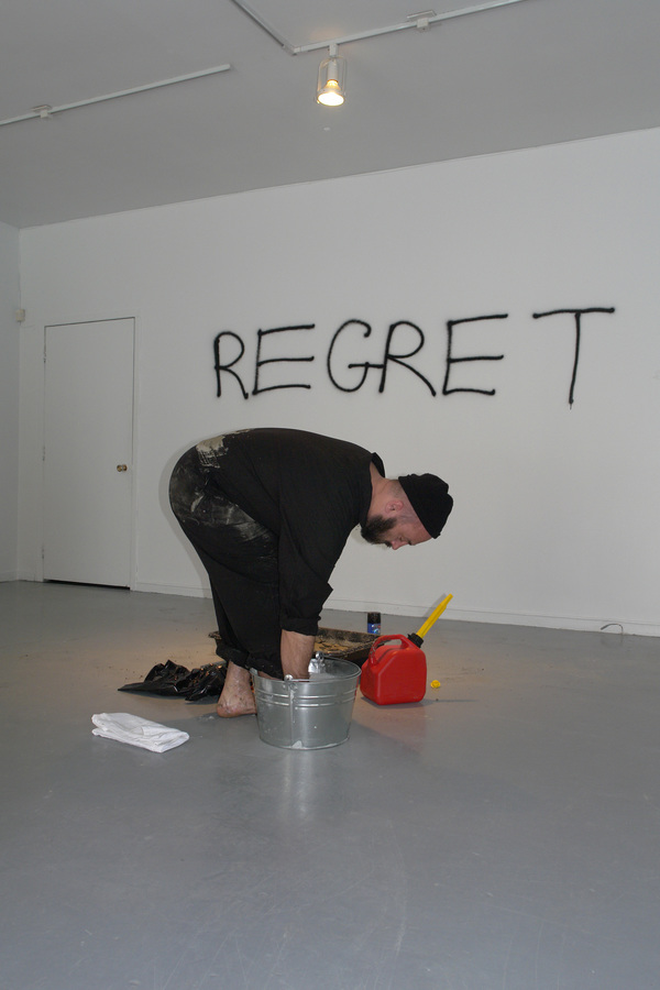 TONY SCHWENSEN Regret Remorse Repent 2010 Le Lieu Centre en art actuel, Quebec City, QC, Canada 