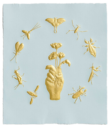  New! Dieu Donné edition 2023  Handmade cotton paper, 22 karat gold leaf