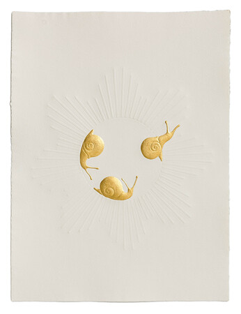  New! Dieu Donné edition 2023  Handmade cotton paper, 23.75 karat gold leaf