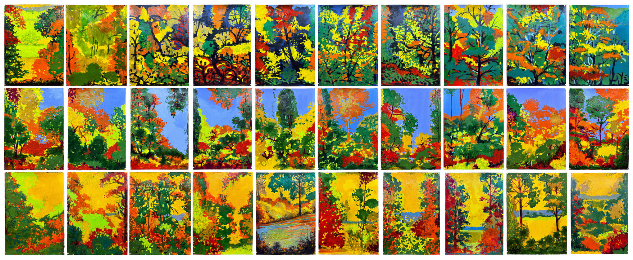 Victor Davson Ode To Autumn, 2024–2025 acrylic on paper