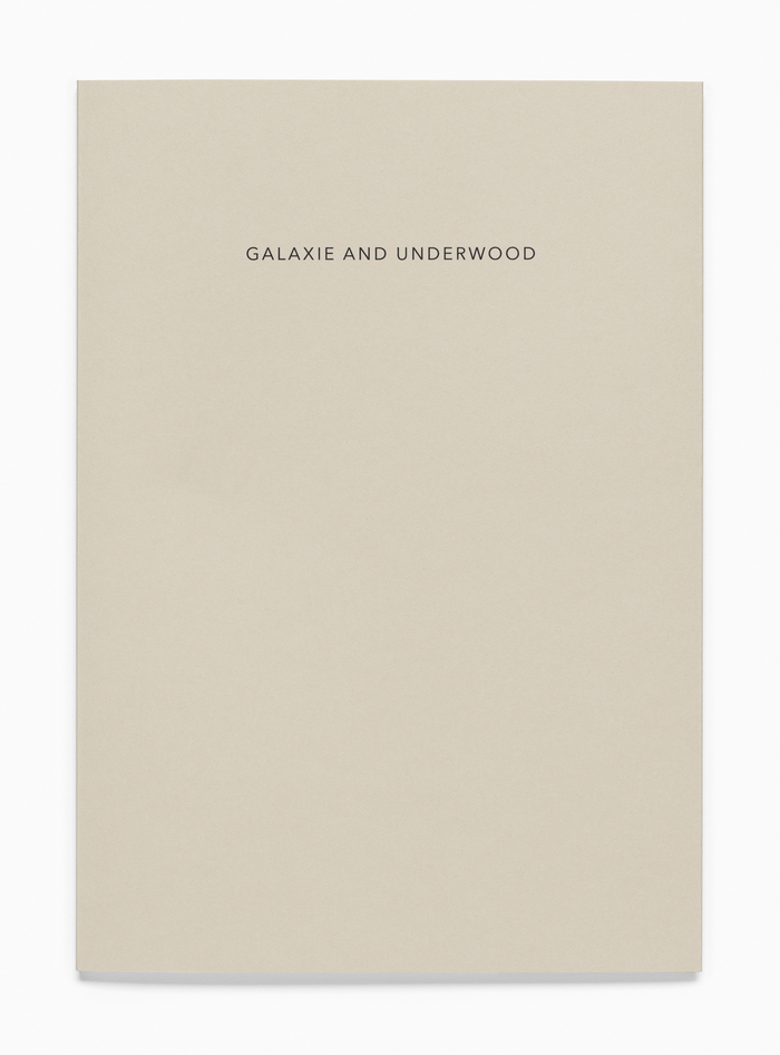 VICTORIA BURGE Galaxie and Underwood Catalogue A special edition of 65 copies include a typewriter drawing signed and numbered  by the artist