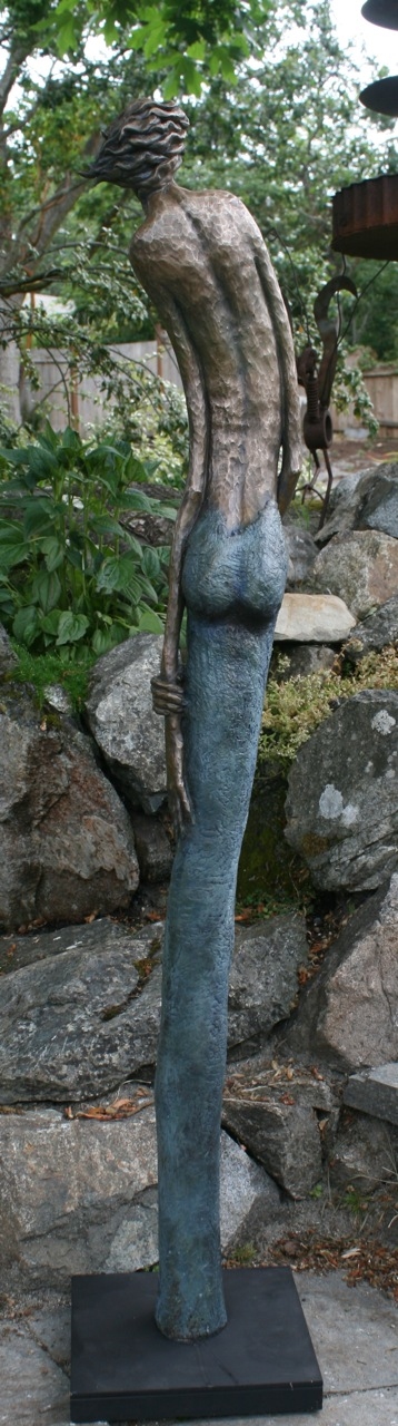 Swept Away back view Bronze Work Bronze