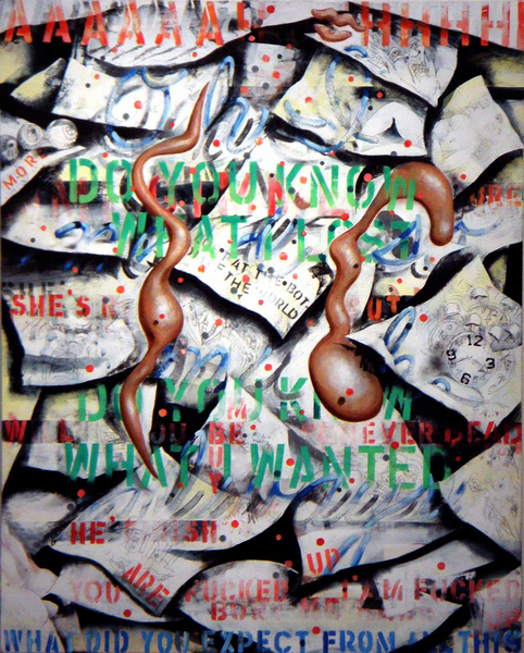 wayne hopkins text ( mostly ) oil on canvas