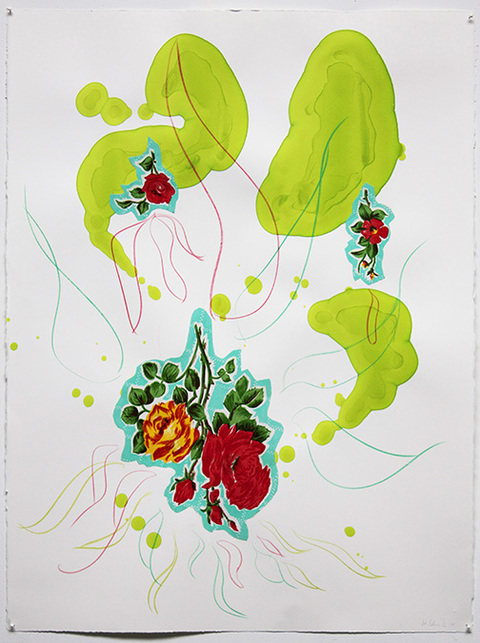 Wendy V. Edwards Drawings ink, crayon, collage on paper