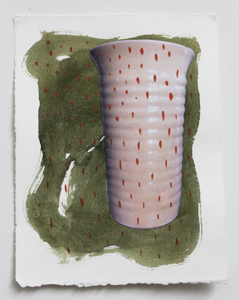 Wendy V. Edwards Drawings Photograph and watercolor on paper
