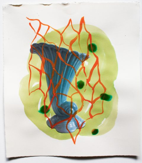 Wendy V. Edwards Drawings Photograph and watercolor on paper