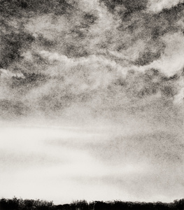 Willa Cox Clouds, Trees, and Rocks ink on paper