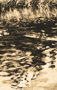 Willa Cox Water  monotype on paper