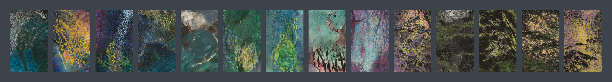 Willa Cox Abstract Narratives Mixed media on paper