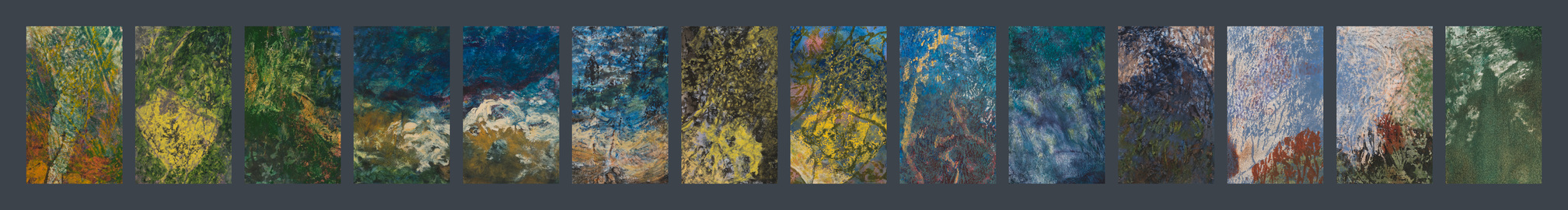 Willa Cox Abstract Narratives Mixed media on paper