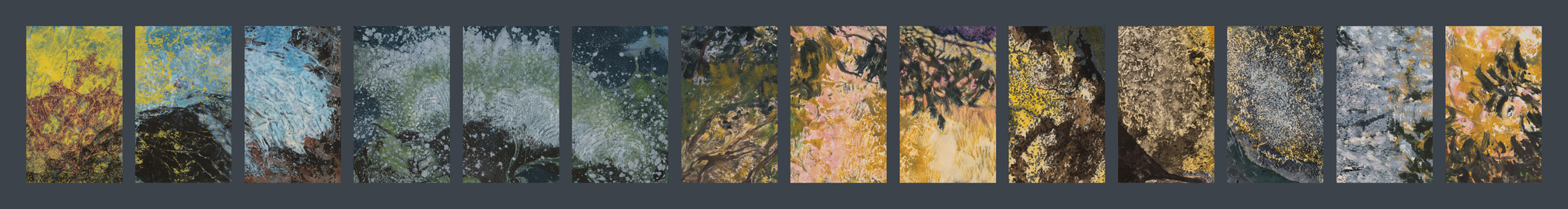 Willa Cox Abstract Narratives Mixed media on paper