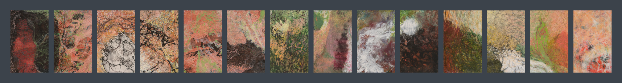 Willa Cox Abstract Narratives Mixed media on paper