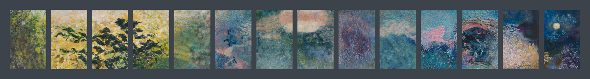 Willa Cox Abstract Narratives Mixed media on paper