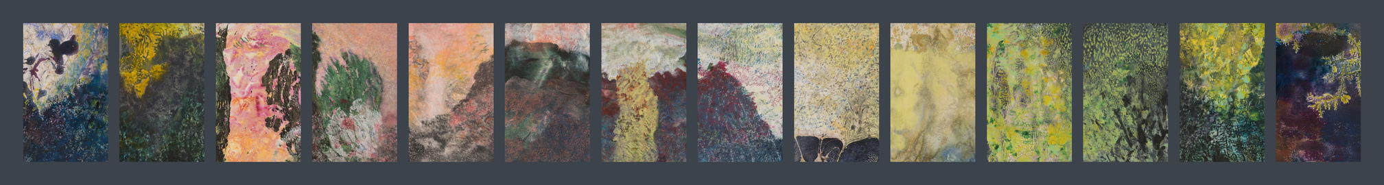 Willa Cox Abstract Narratives Mixed media on paper