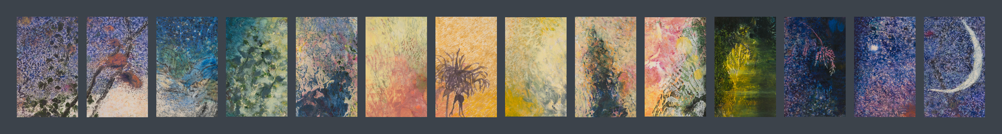 Willa Cox  One sequence and its individual panels Mixed media on paper