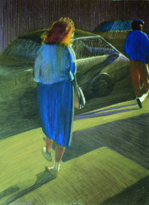 William Clutz Paintings pastel on paper, 40 x 29 inches