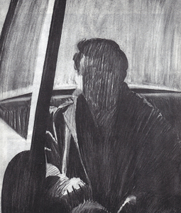 William Clutz Paintings charcoal on paper, 27 x 22.5 inches