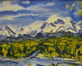 William Barstow Alaska Oil on Canvas