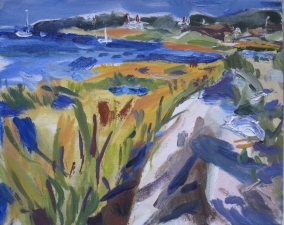 William Barstow Nantucket Landscapes Oil On Canvas