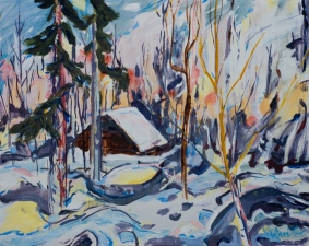 William Barstow Alaska Oil on canvas