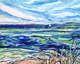 William Barstow Paintings from the "Far Away Island" - Nantucket Oil on Canvas