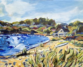 William Barstow Paintings from the "Far Away Island" - Nantucket Oil on canvas