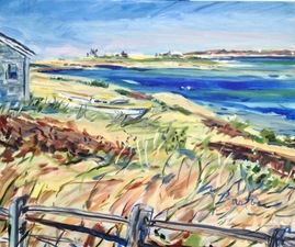 William Barstow Paintings from the "Far Away Island" - Nantucket Oil on canvas