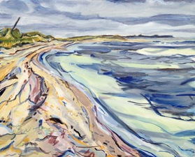 William Barstow Paintings from the "Far Away Island" - Nantucket Oil on canvas