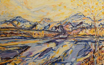 William Barstow Alaska Oil on canvas