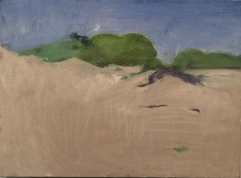 Beach Painting I Paintings Oil on canvas over panel