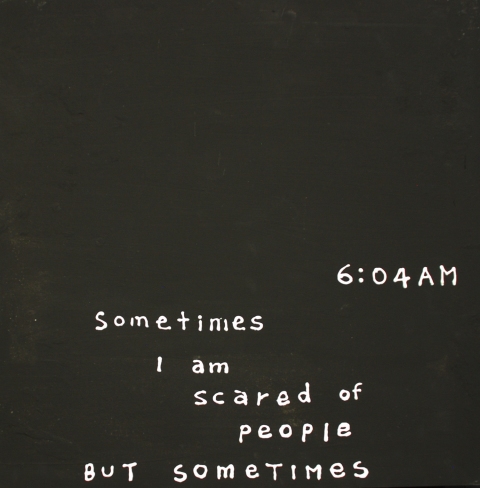 Sometimes I am scared of people but somtimes