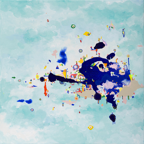 YEJI JUN  acrylic and ink on canvas