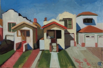 Craig Eastland Oakland / <br>Foreclosures oil on canvas