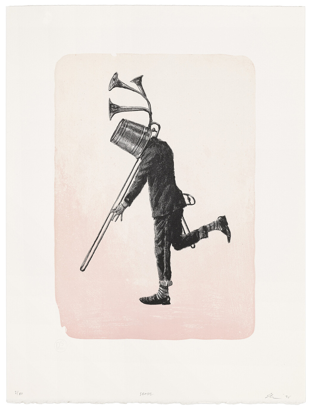 BIG PAPER AIRPLANE ETHAN MURROW : LITHOGRAPHY : NEW LITHOS FRANCE