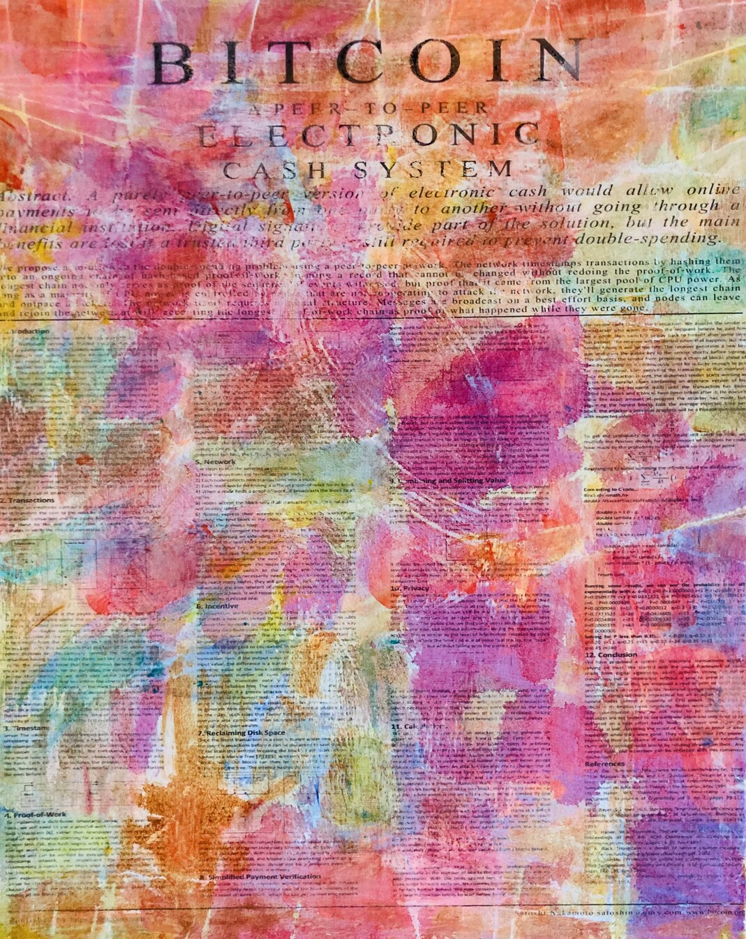 CA Danner : Satoshi White Paper Paintings