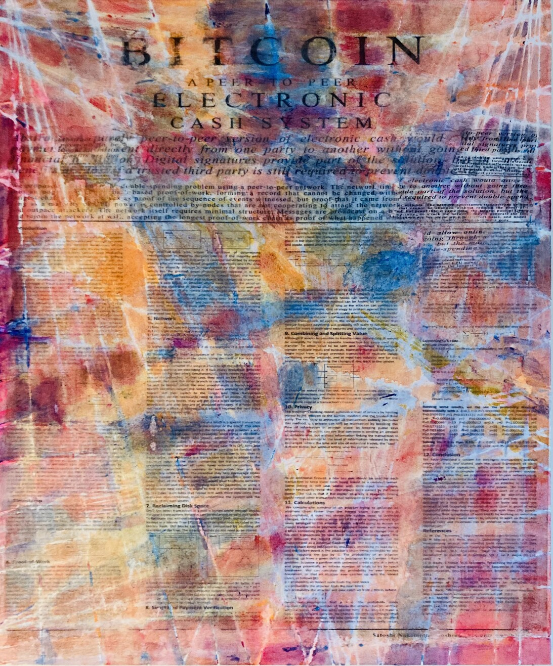 CA Danner : Satoshi White Paper Paintings