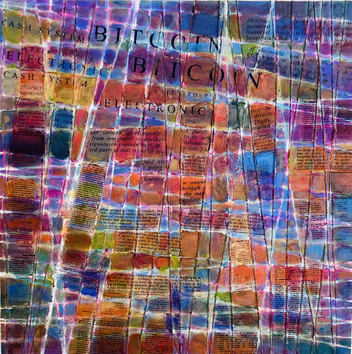 CA Danner : Satoshi White Paper Paintings