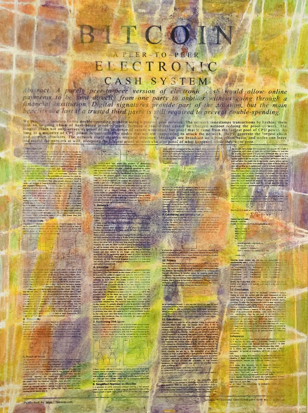 CA Danner : Satoshi White Paper Paintings