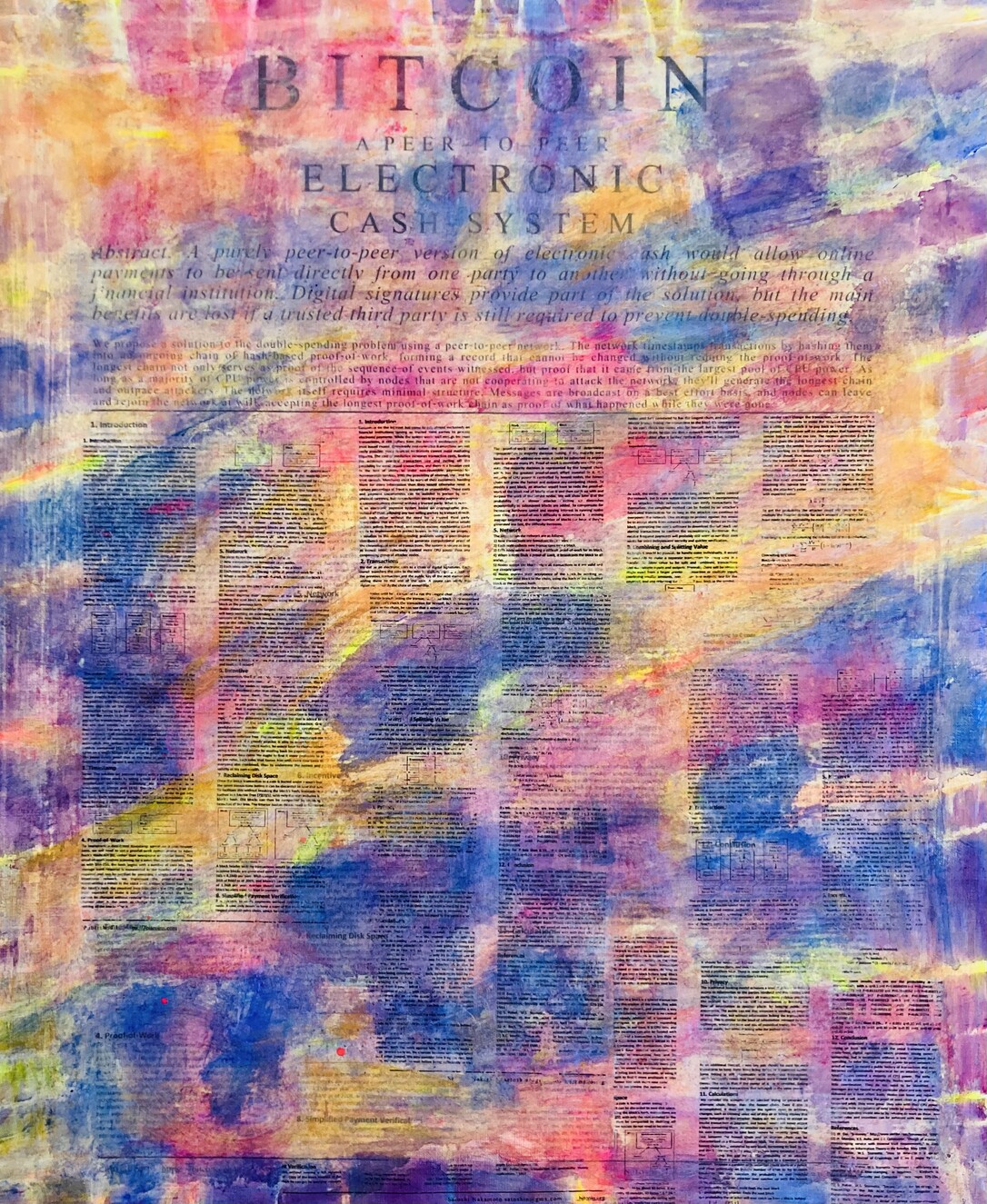 CA Danner : Satoshi White Paper Paintings