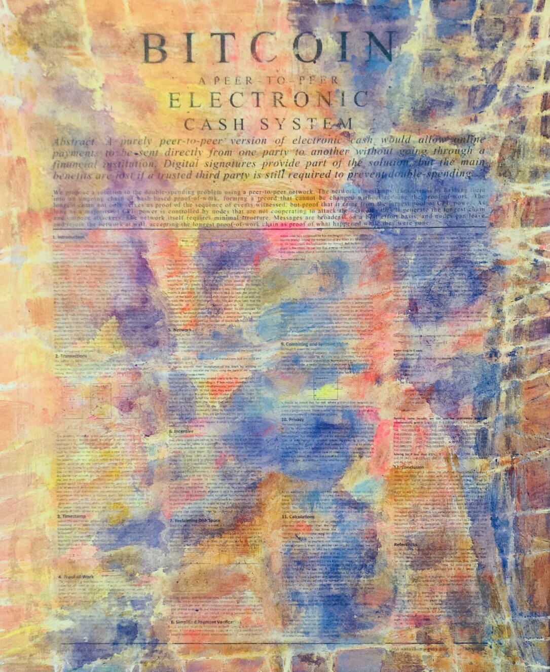 CA Danner : Satoshi White Paper Paintings