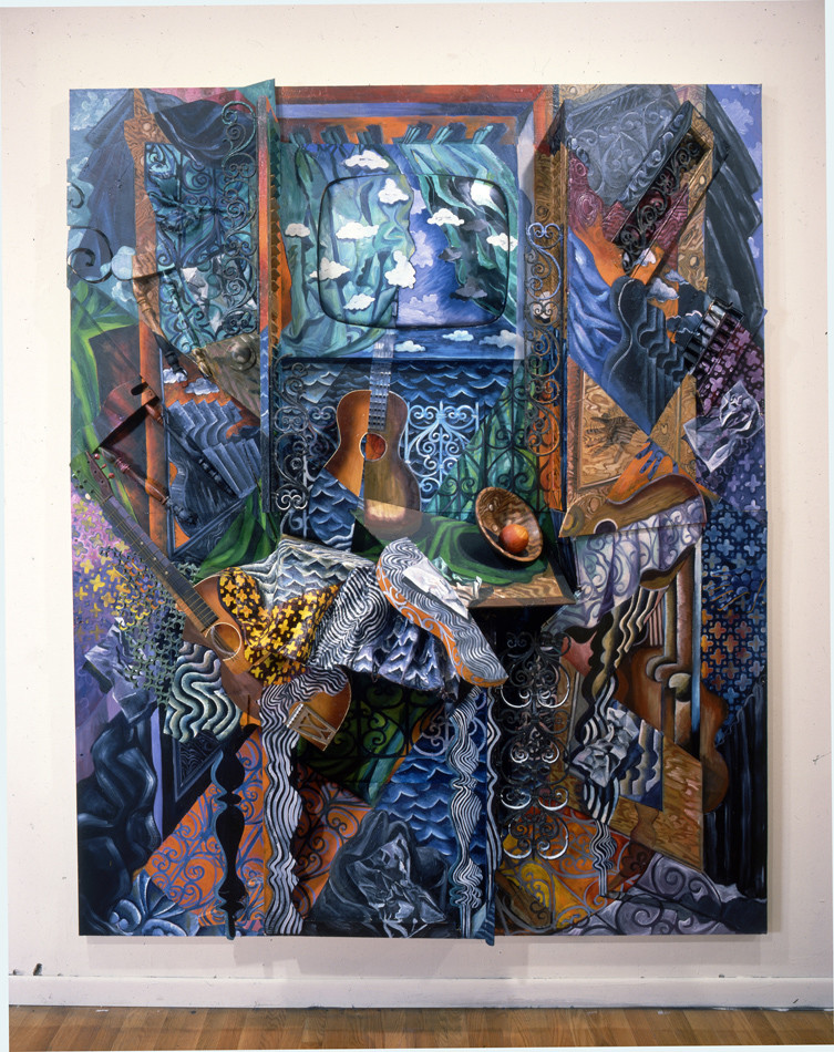 1990 Joan Carson ポストモダンアートミラー 1990 Joan Carson ポストモダンアートミラー