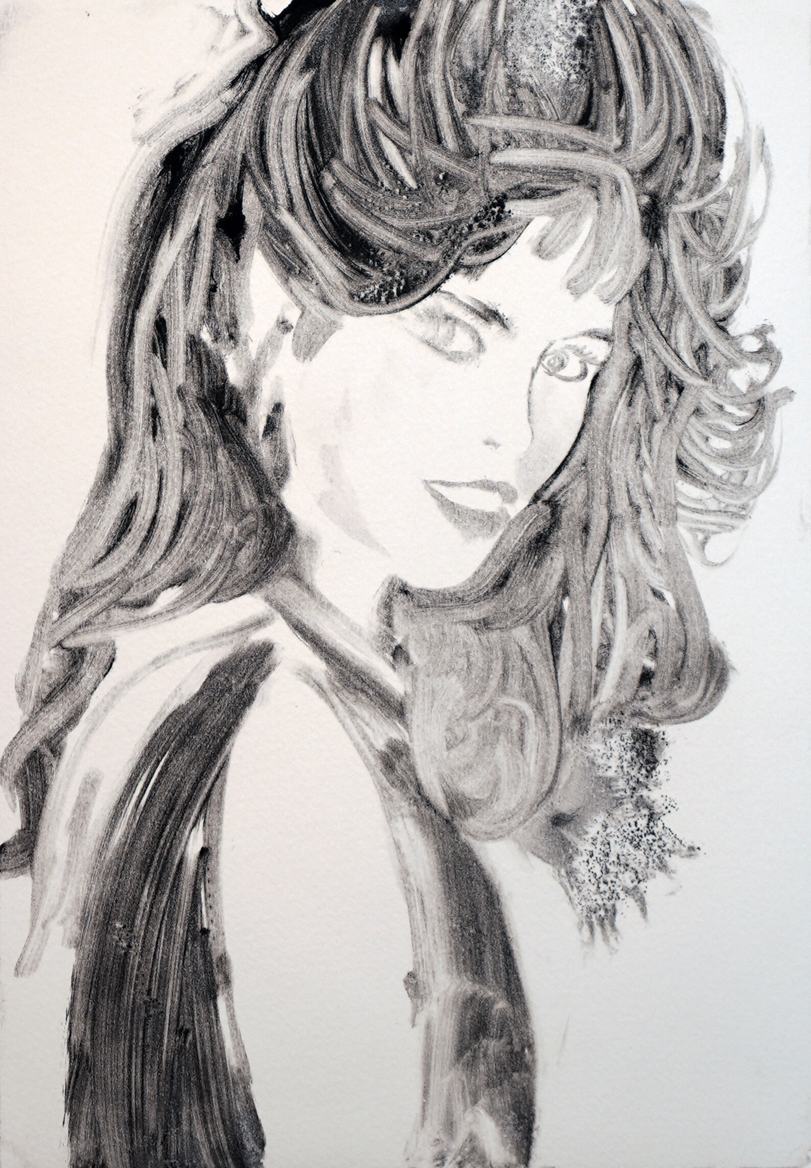 Julie Langsam : Portraits (1994 - 1997) : Fashion Monotypes (1996)