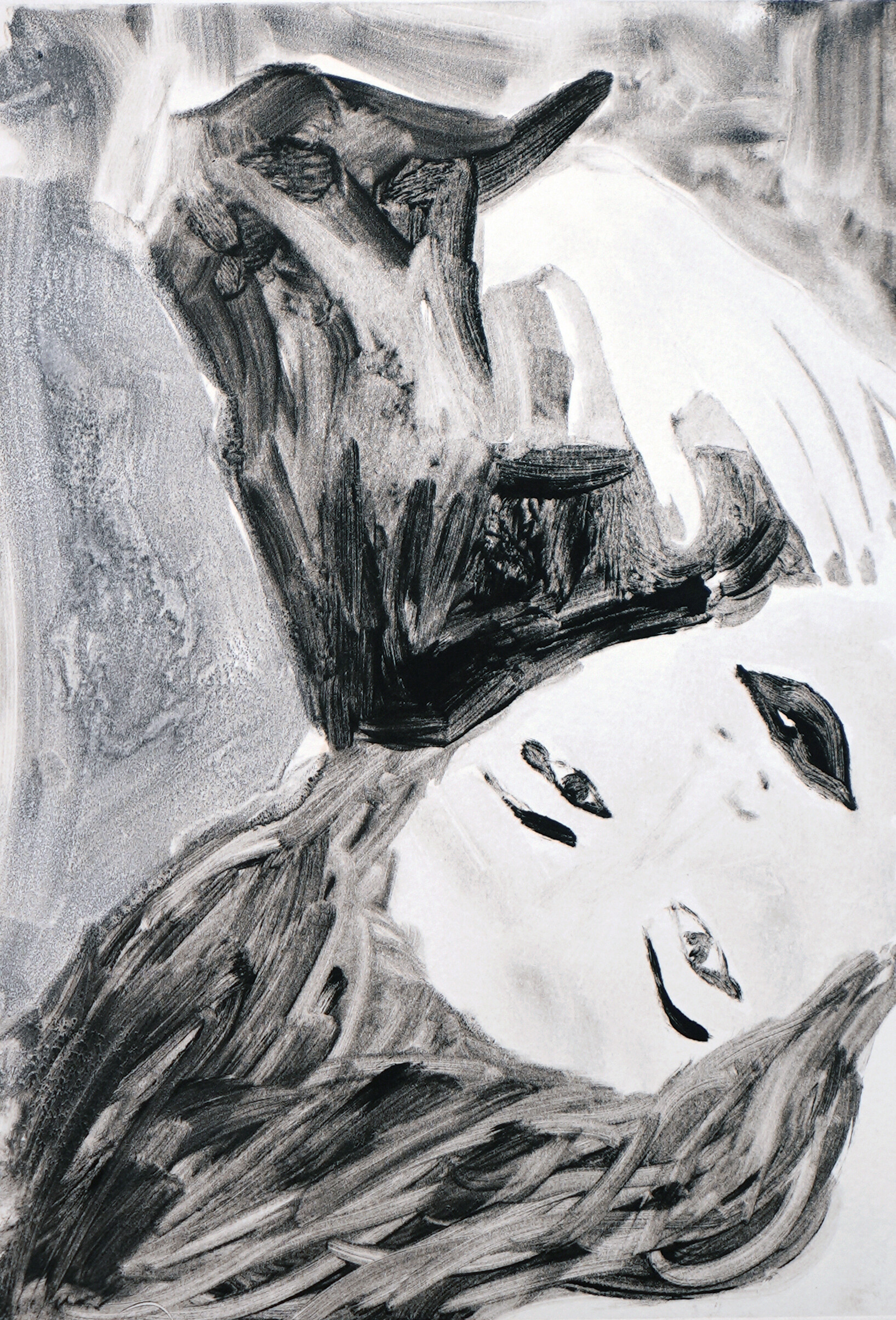 Julie Langsam : Portraits (1994 - 1997) : Fashion Monotypes (1996)